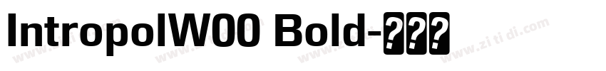IntropolW00 Bold字体转换